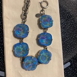 Catherine Popesco Large Blue Gemstone Bracelet